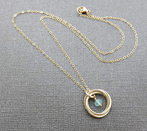 30th Birthday Gold Birthstone Necklace - Elegant 30th Birthday Gift for Women, Personalized Jewelry for Anniversary, Graduation & Special Occasions