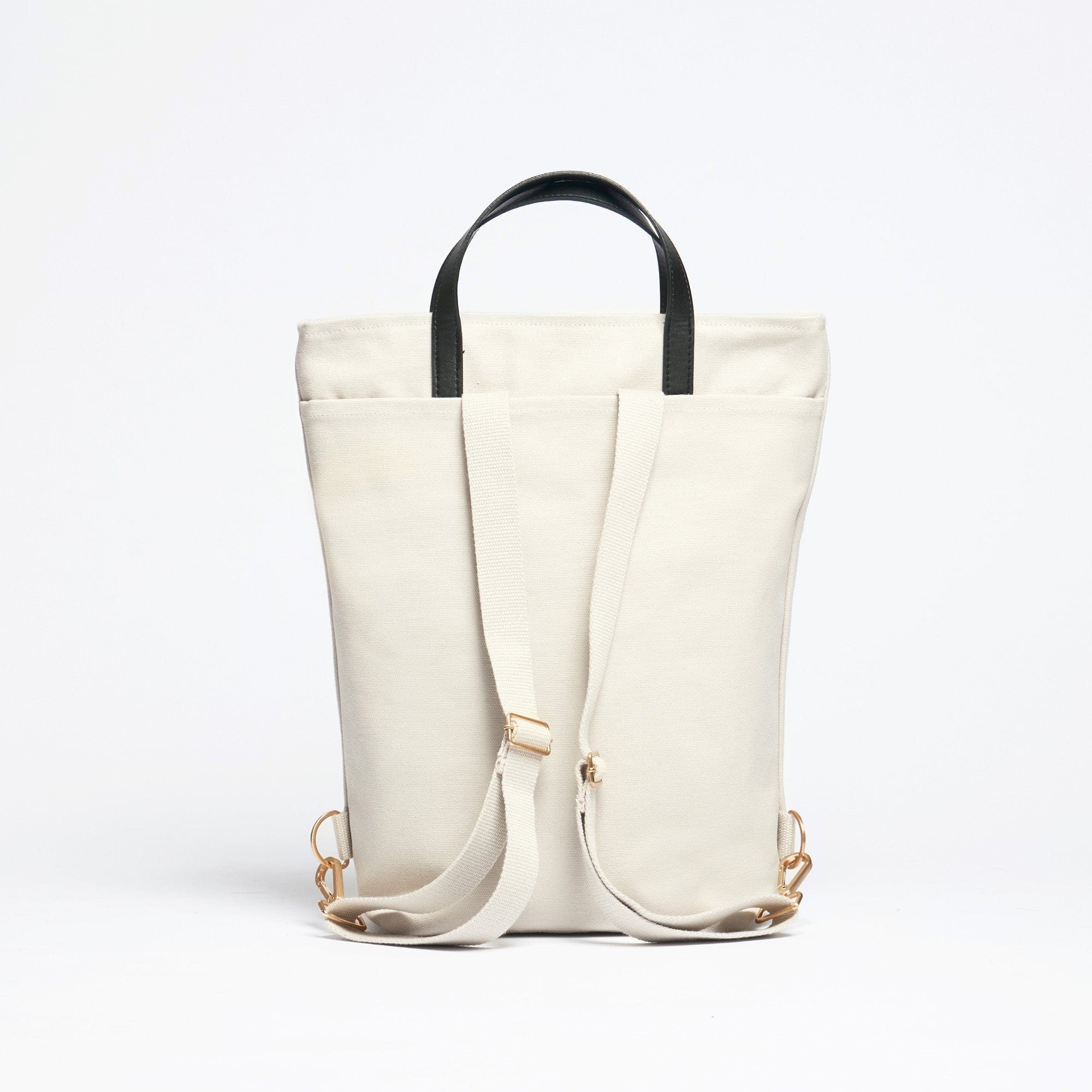 Natural Cotton Canvas Tote Backpack - Eco-Friendly & Durable Desert Sand Color | Perfect for Travel, Work & Everyday Use