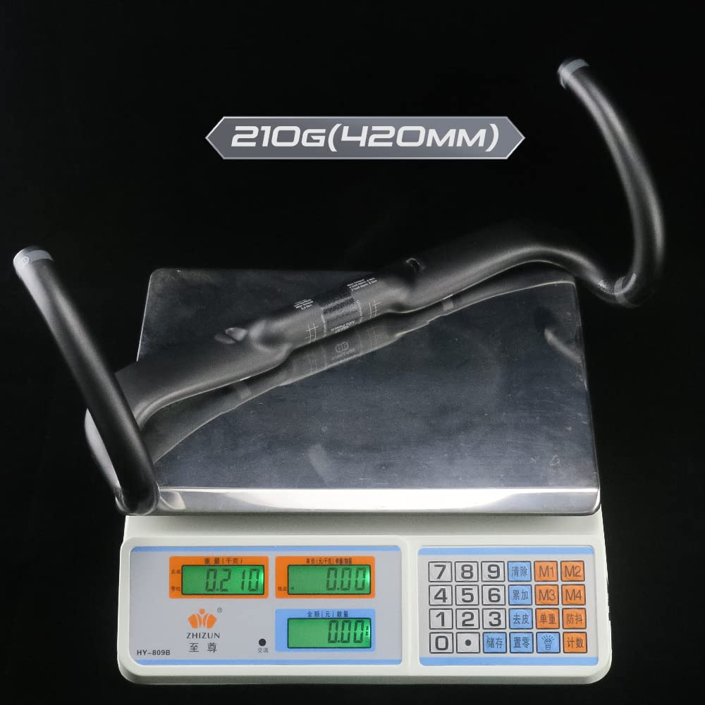 Carbon Fiber Road Bike Drop Handlebars - 31.8mm 440mm Aero Gravel Bars for Road & City Bikes | Lightweight Racing Handlebars for Cycling, Commuting & Outdoor Adventures