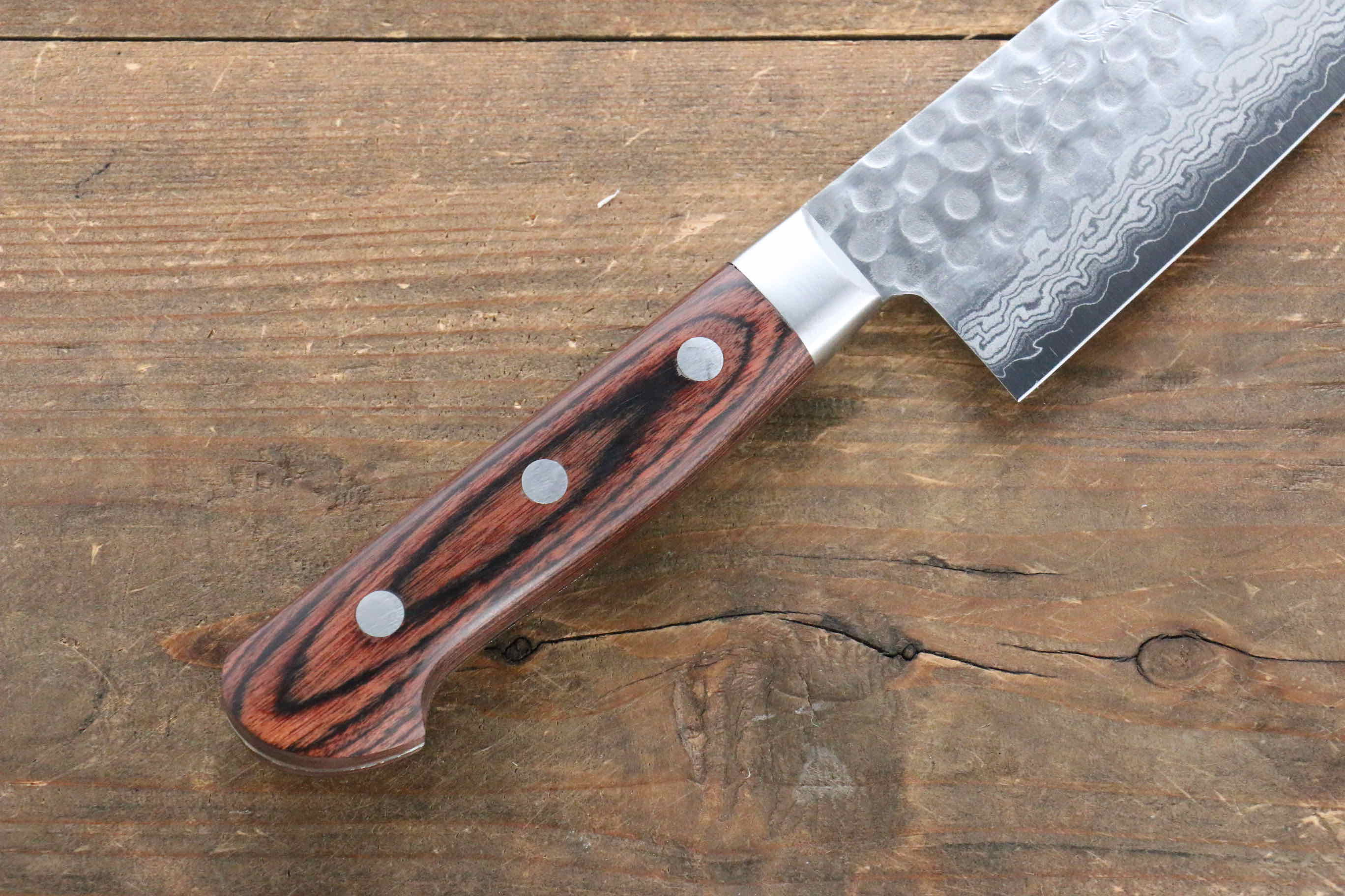Premium Jikko VG10 17-Layer Gyuto Chef Knife 210mm - Japanese Damascus Steel with Mahogany Handle - Perfect for Sushi, Meat Cutting & Professional Kitchen Use