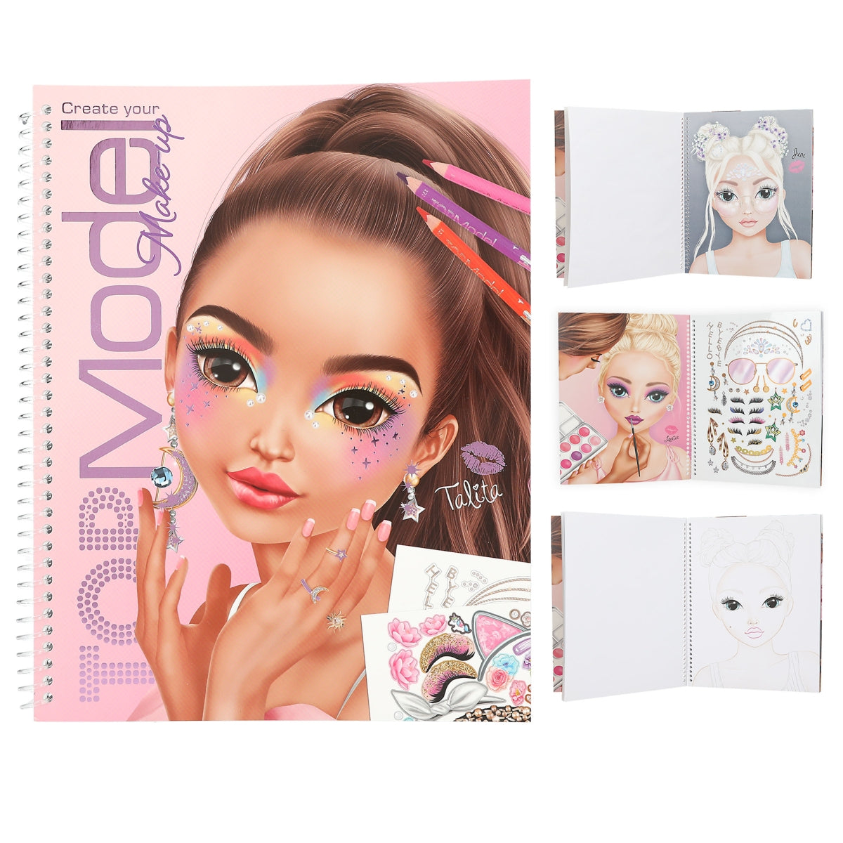 TOPModel Makeup Coloring Book for Adults - Creative Beauty & Fashion Design Art Therapy - Perfect for Stress Relief, Relaxation & Self-Care
