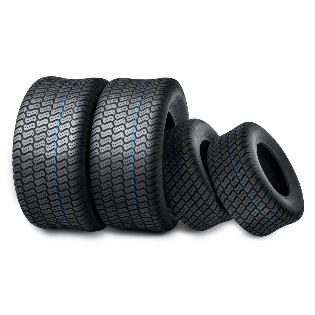 WANDA 4-Ply Lawn Mower Tires Set - 18x8.5-8 Front & 23x10.5-12 Rear (Fits Models 13028/13049) - Durable Turf Tires for Zero-Turn Mowers, Riding Tractors & Commercial Landscaping Equipment