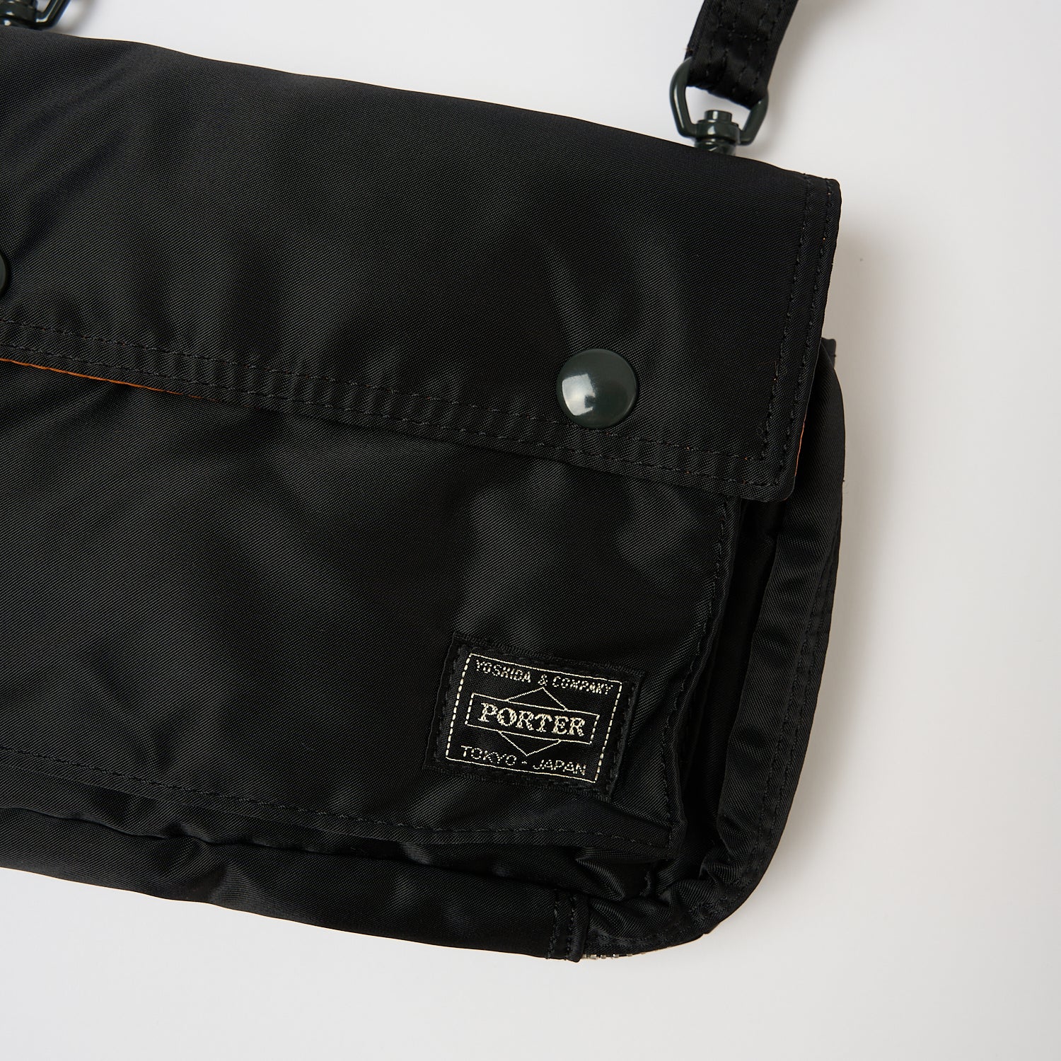 Porter Yoshida & Co. Tanker Shoulder Bag - Durable Nylon Crossbody Bag for Men & Women - Perfect for Travel, Work & Everyday Use - Black