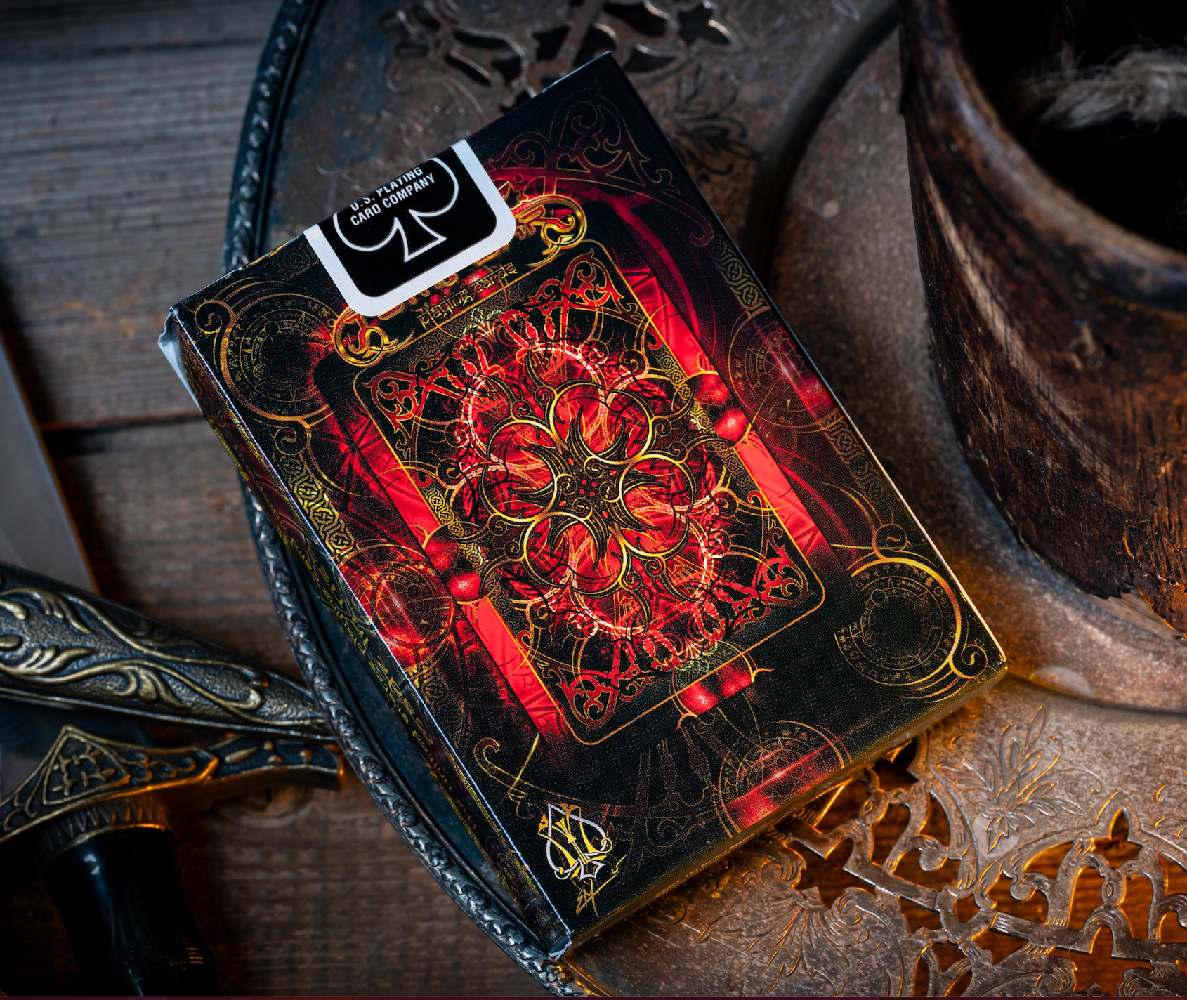Dark Templar Knights Themed Bicycle Playing Cards - Premium Quality Poker Cards for Magic Tricks, Card Games, and Collectors