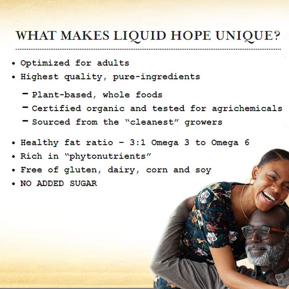 Organic Liquid Hope Tube Feeding Formula - Nutritional Meal Replacement Supplement for Adults & Kids, 12 Oz Pouch (Pack of 24) - Ideal for Hospital, Home Care & Travel Nutrition Needs