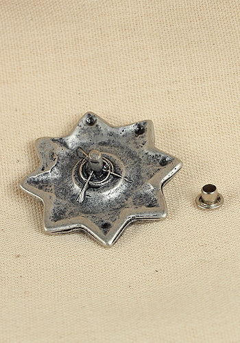 Antique Silver Rivet Plate for Furniture & DIY Projects - Sirius Style Home Decor Accent for Cabinets, Drawers & More