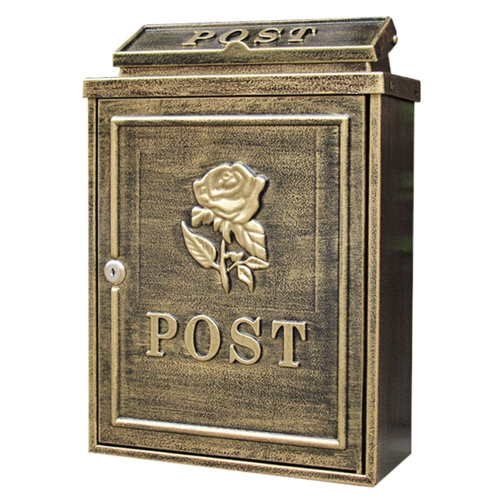 Stylish Outdoor Mailbox Post Box for Villa & Courtyard - Weatherproof Letter Box with Fashion Design - Perfect for Home, Garden & Office (Color Options A/B) - Ideal for Mail Collection, Decoration & Secure Package Delivery