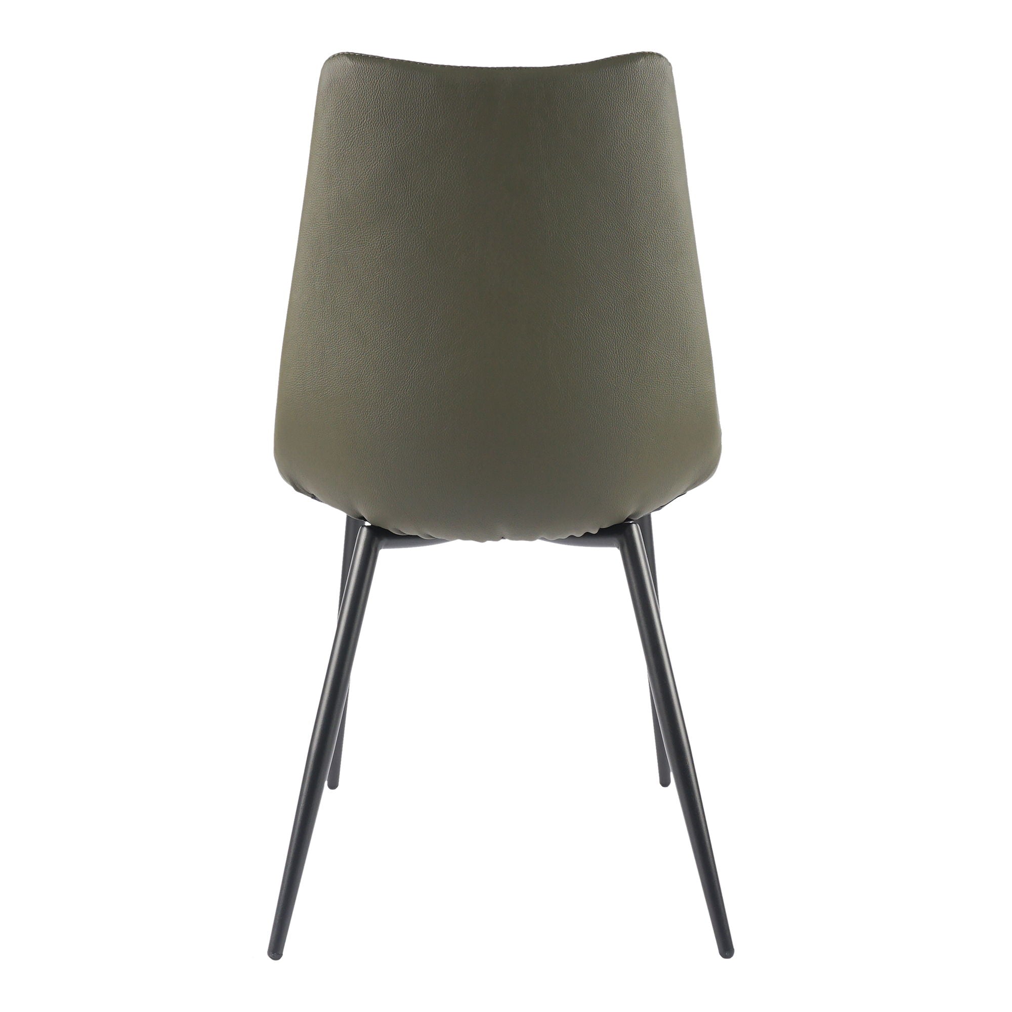 Alibi Dining Chairs Set of 2 - Dark Green Velvet Upholstered Modern Kitchen Chairs for Dining Room, Breakfast Nook & Small Spaces
