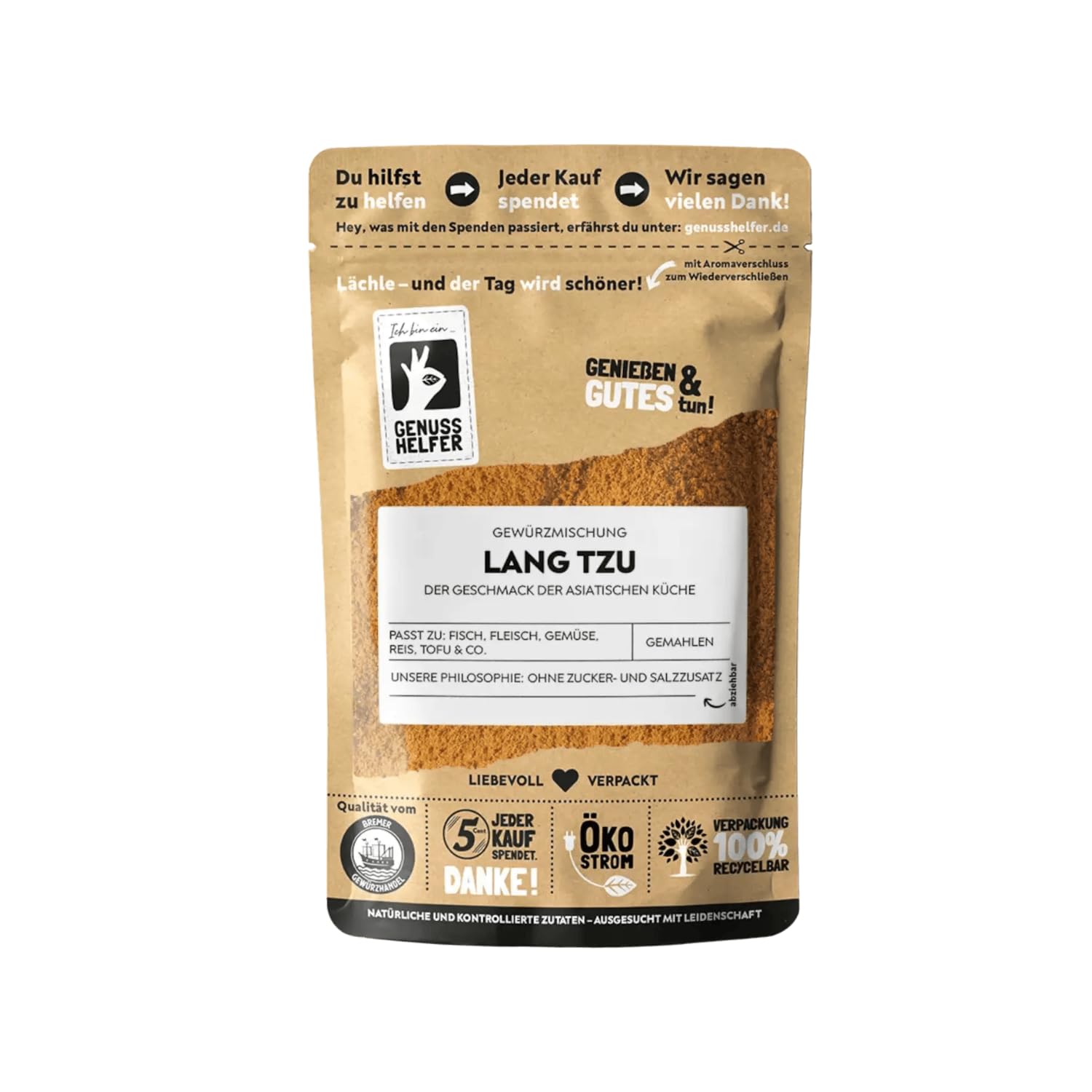 Bremer Spice Trade Asian Spice Mix Lang Tzu - Wok Seasoning for Asian Cuisine - 3 x 100g Pack - Perfect for Stir-Fry, Noodles & Authentic Asian Dishes