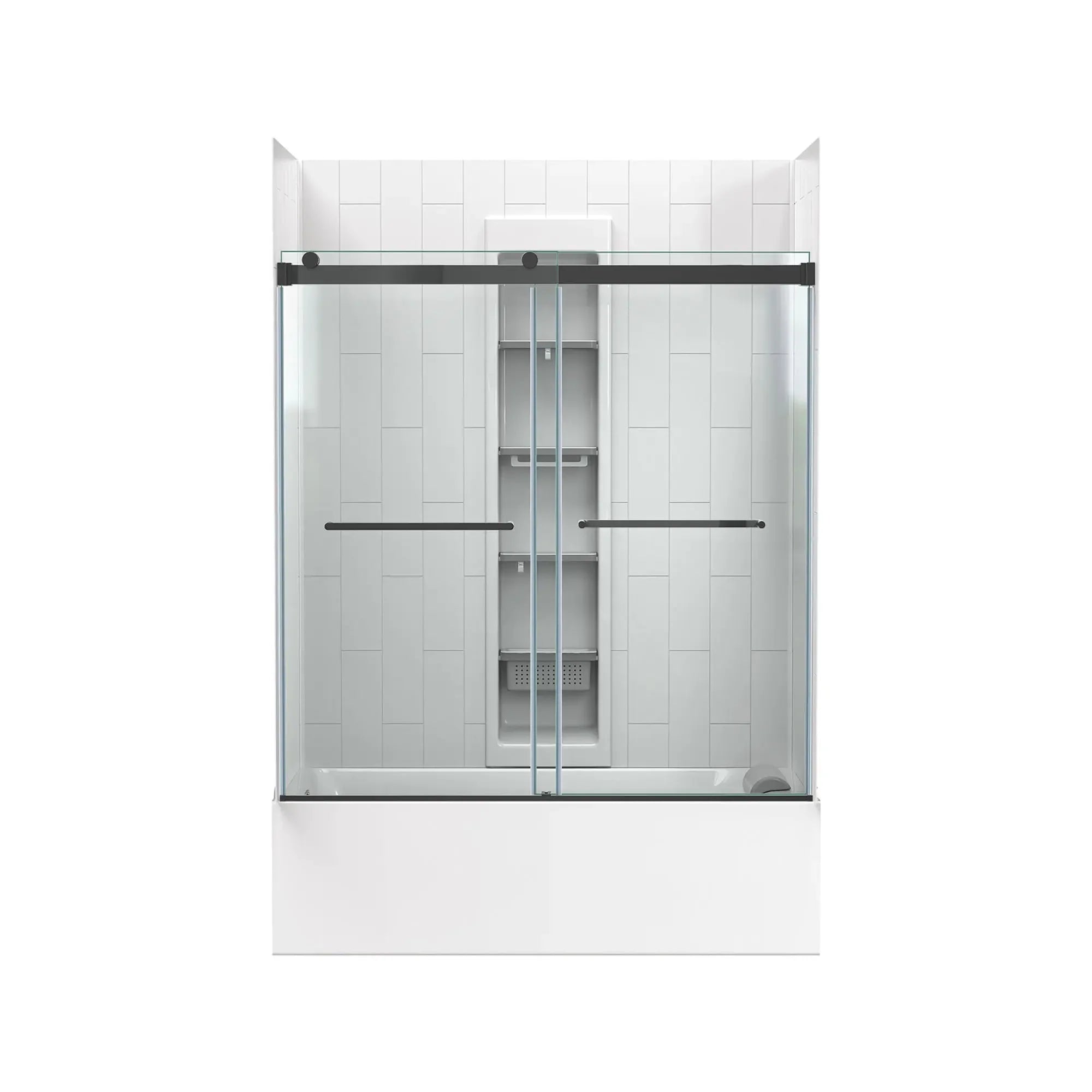 60 x 32 Inch Left Drain Freestanding Soaking Bathtub with Integral Apron - Perfect for Master Bathroom, Spa Retreat & Luxury Home Renovation