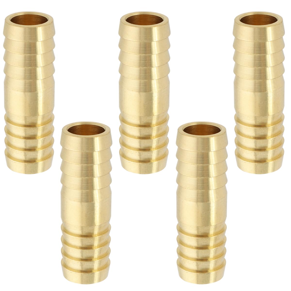 LTWFITTING 1/2-Inch ID Brass Barb Hose Fitting Connector - Heavy Duty Air, Water & Fuel Hose Mender (Pack of 300) - Perfect for Plumbing, Irrigation & Automotive Applications