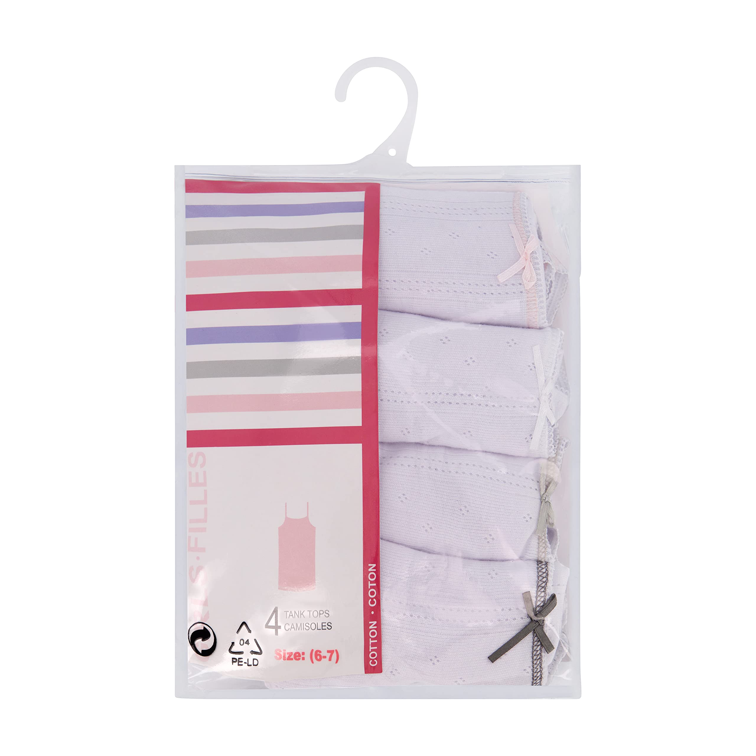 Buyless Fashion Girls Tank Tops - 8 Pack Sleeveless Cotton Cami Undershirts for Kids & Toddlers, Breathable Summer Tops for Dance, Gymnastics, School, Playdates & Outdoor Activities