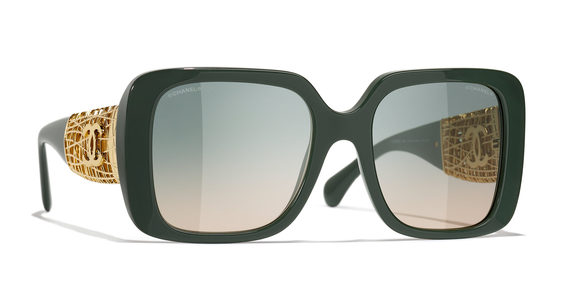 Original Chanel 5532 Sunglasses - Luxury Designer UV Protection Shades for Women - Perfect for Beach, Driving & Fashion Outfits