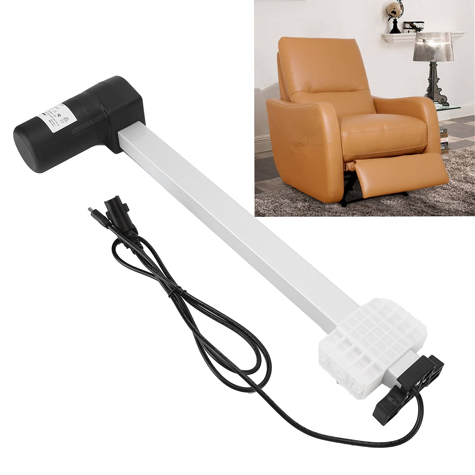Electric Recliner Lift Chair Motor Replacement - 333mm Stroke DC Linear Actuator for Massage Chairs & Sofas - Easy Installation & Durable Performance - Perfect for Home Theater, Living Room & Elderly Care