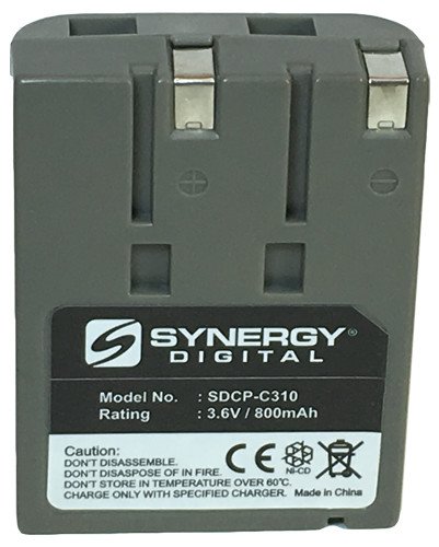 Synergy Digital Cordless Phone Batteries - 2-Pack Ni-CD 3.6V 800mAh Replacement Batteries for Toshiba TRB-1000 Cordless Phone | Long-Lasting Power for Home & Office Use
