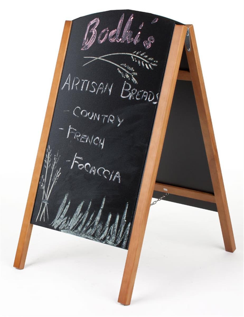 Wood A-Frame Chalkboard Sidewalk Sign - 21