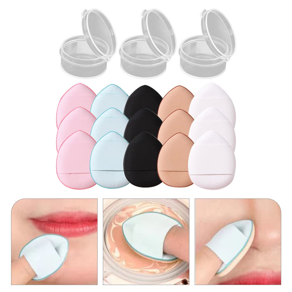 Uonlytech 15pcs Hydrophilic Polyurethane Makeup Puffs - Loose Powder, Setting Powder & Cream Applicators for Flawless Face Makeup | Perfect for Blending, Baking & Touch-Ups
