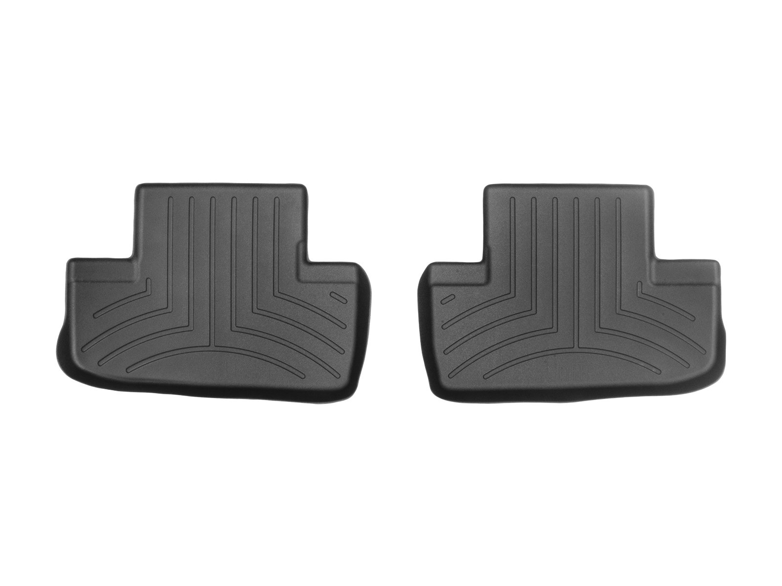 WeatherTech Custom Fit Floor Liners for Lexus RC F & RC - 2nd Row (Model 448222) | All-Weather Protection | Black Car Mats | Perfect for Winter, Rain & Mud Protection | Ideal for Daily Commute & Road Trips