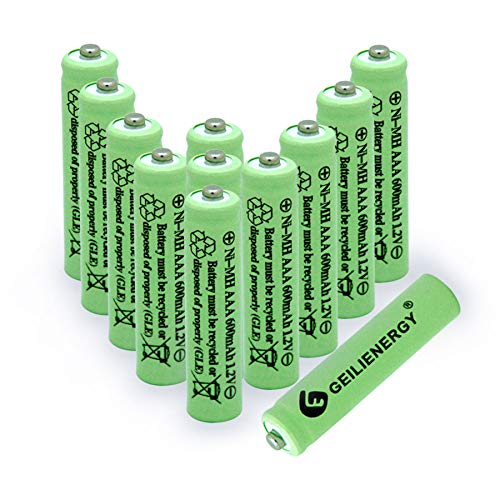 12pcs Nimh Aaa 600mah Batteries