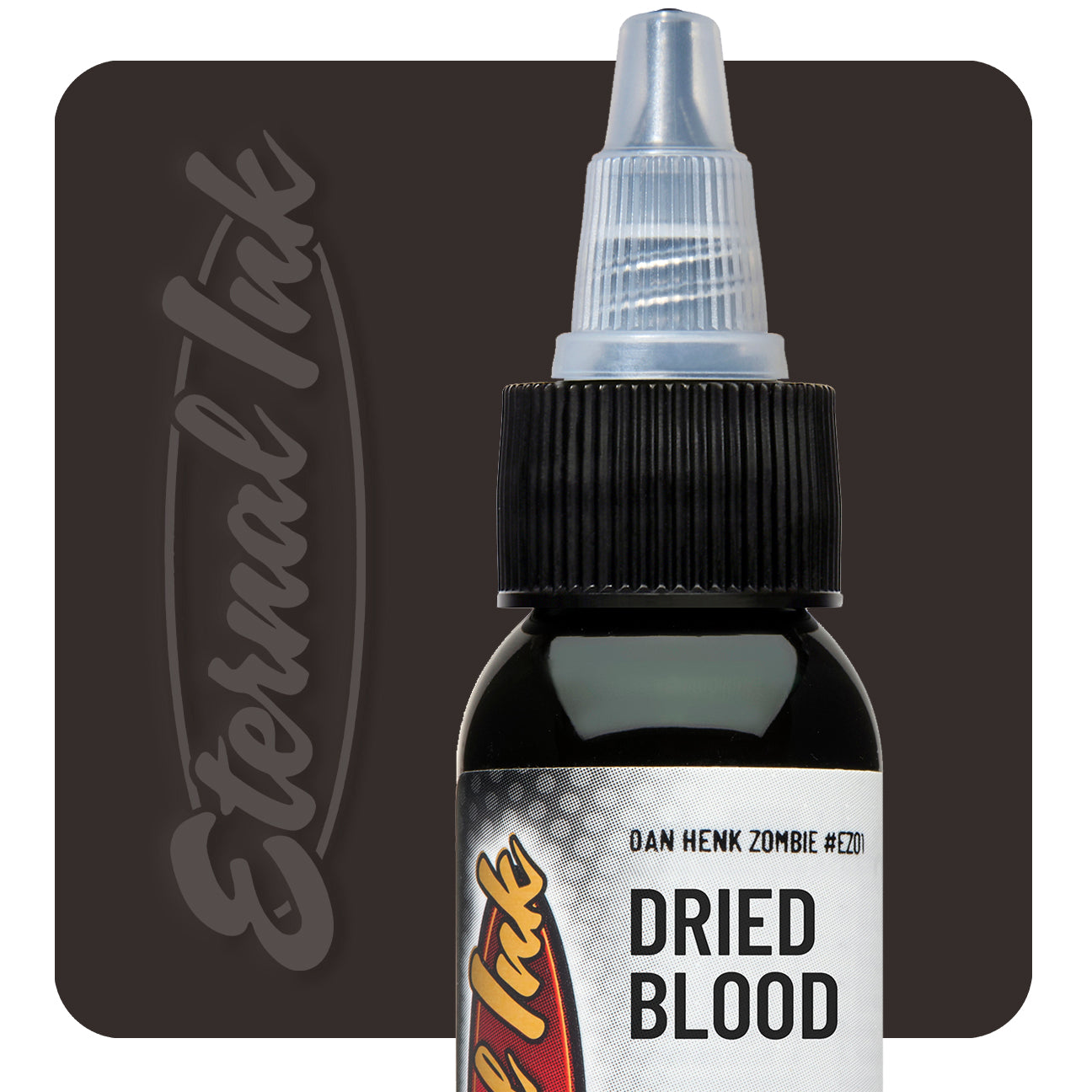 Eternal Zombie Colors Dried Blood Ink 1oz - Professional Tattoo Ink for Horror & Halloween Art - Perfect for Tattoo Artists, Cosplay & Special FX Makeup