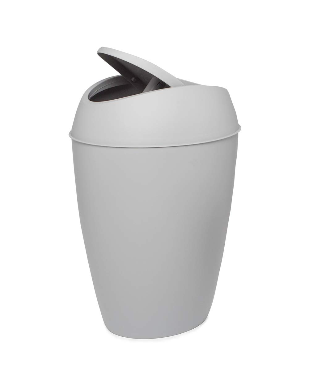 Recycled Paper Bins by Umbra - Modern Grey Waste Paper Basket for Home & Office | Perfect for Recycling, Office Desks, Living Rooms & Bedrooms