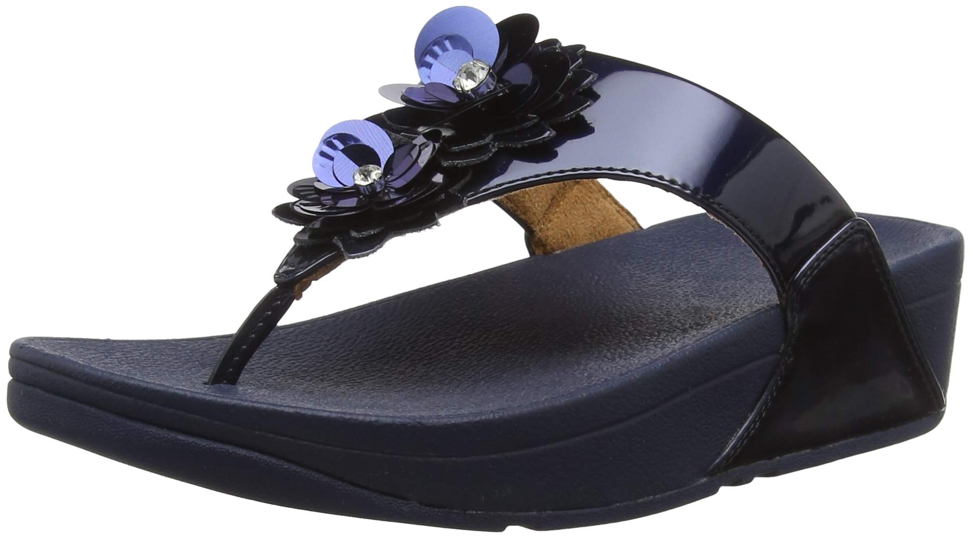 FitFlop Women's Comfortable Wedge Sandals with Arch Support - Open Toe Summer Shoes for Walking, Travel & Beach Vacations