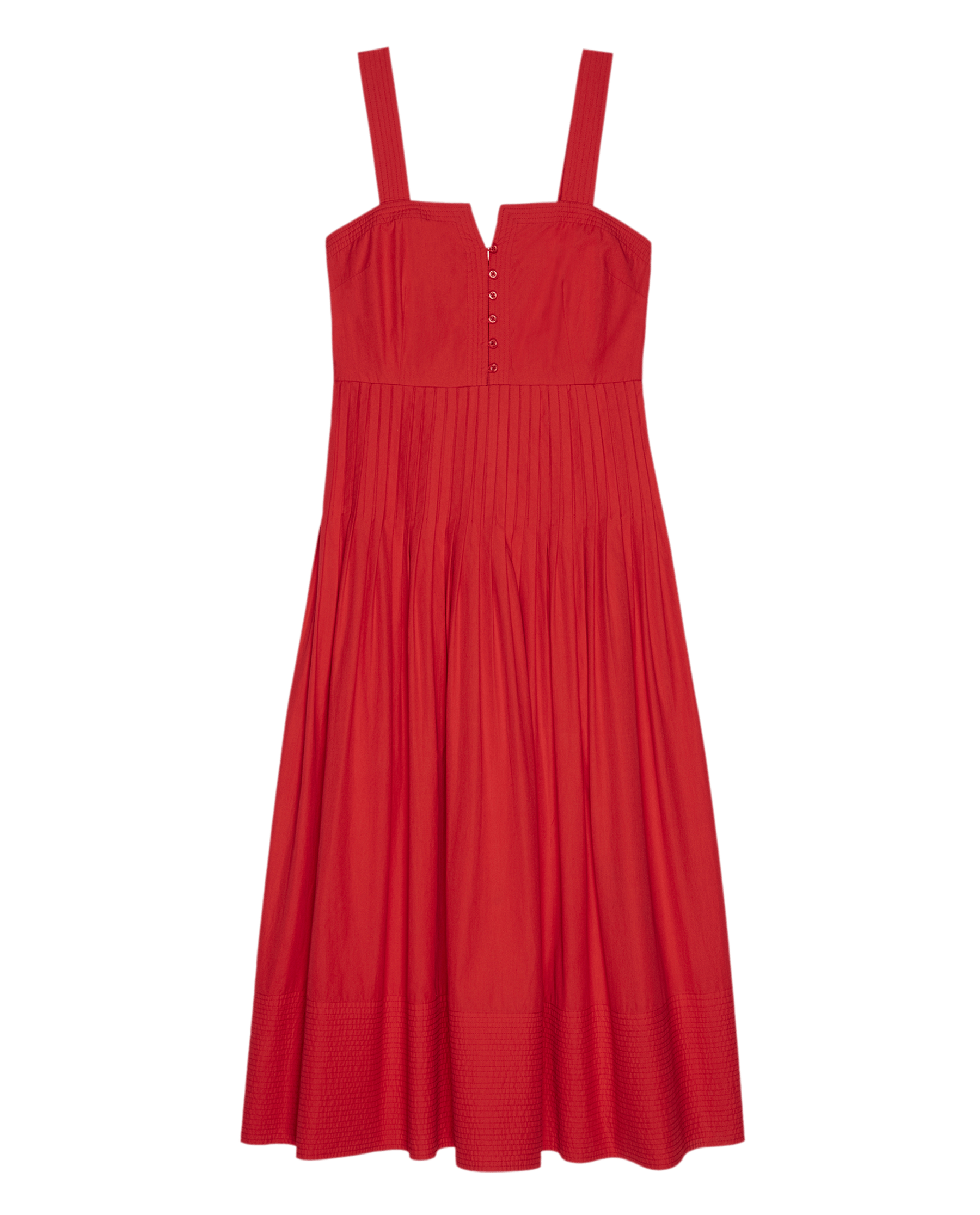 The Day Break Dress - Hot Red | Stylish Women's Summer Dress for Casual Outings & Beach Vacations