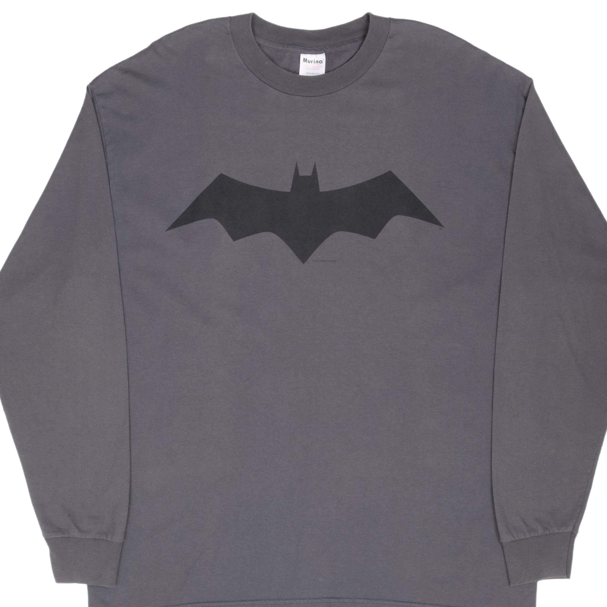 Vintage DC Comics Batman 1996 Long Sleeve T-Shirt XL - Made in USA - Casual Wear & Superhero Fan Gift