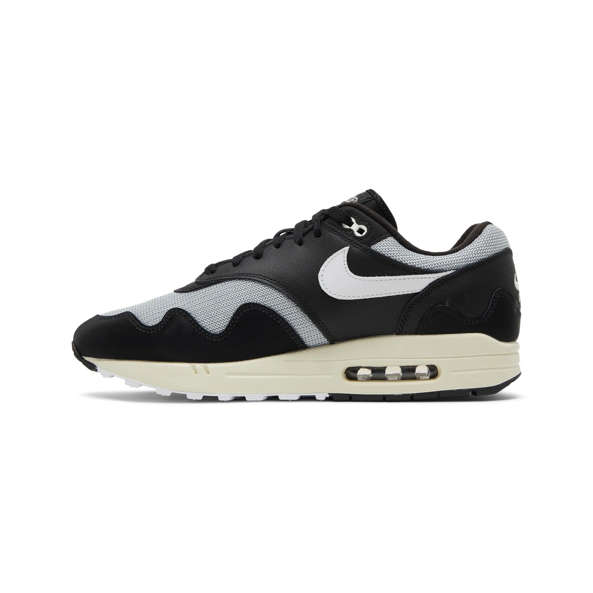 Patta x Nike Air Max 1 Waves 'Black' Sneakers (2021) - Men's Running Shoes for Casual Wear & Street Style Fashion