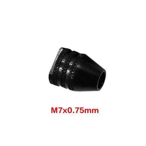 0.3-3.2mm Keyless Drill Chuck Adapter | M7x0.75mm Quick Change Converter for Electric Grinder & Power Tools | Perfect for DIY Projects, Woodworking & Metalworking (1PC Short Shank)