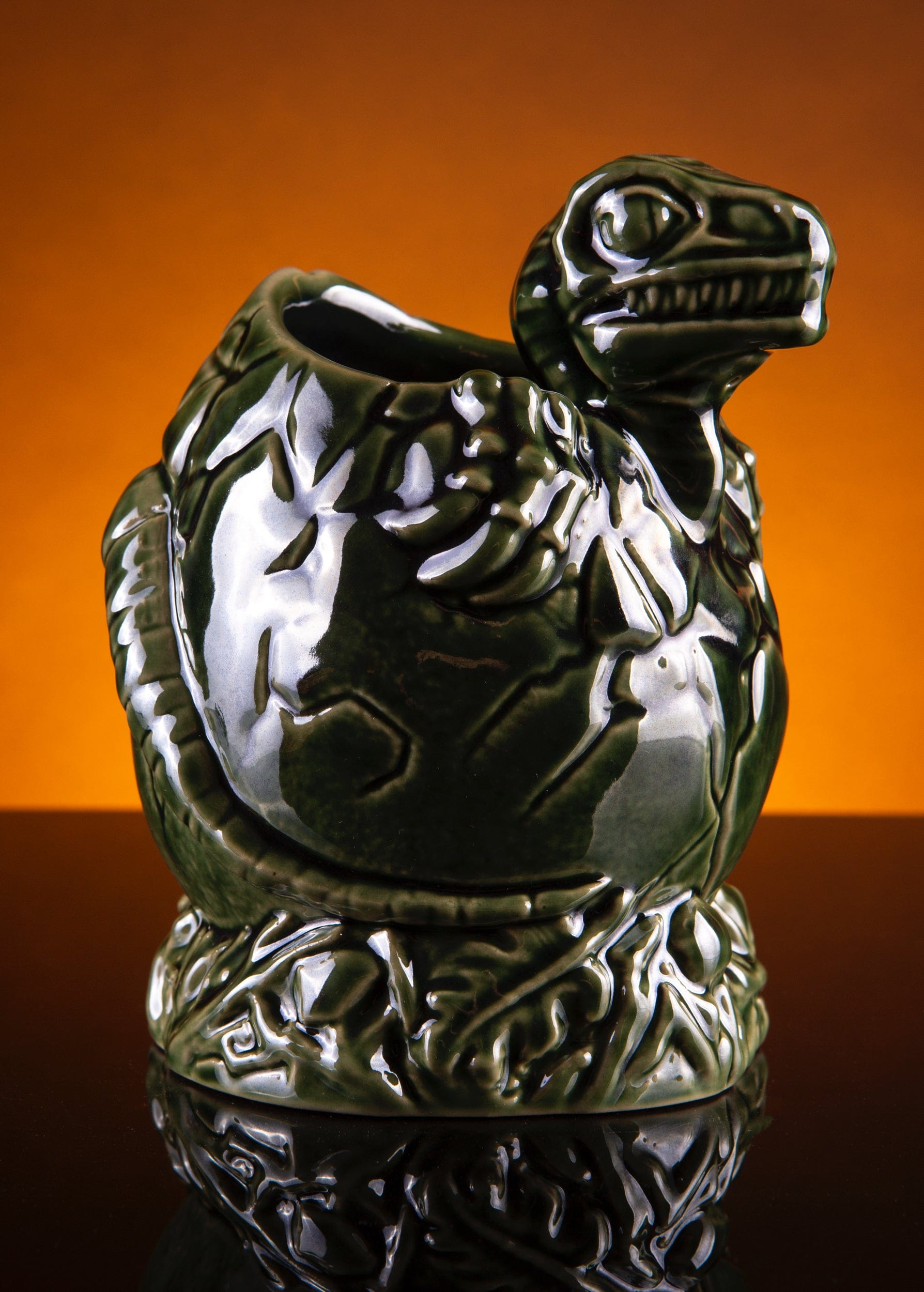 Jurassic Park Baby Raptor Tiki Mug - Isla Nublar Collectible Ceramic Cup for Coffee, Tea & Cocktails - Perfect for Movie Nights & Dinosaur-Themed Parties