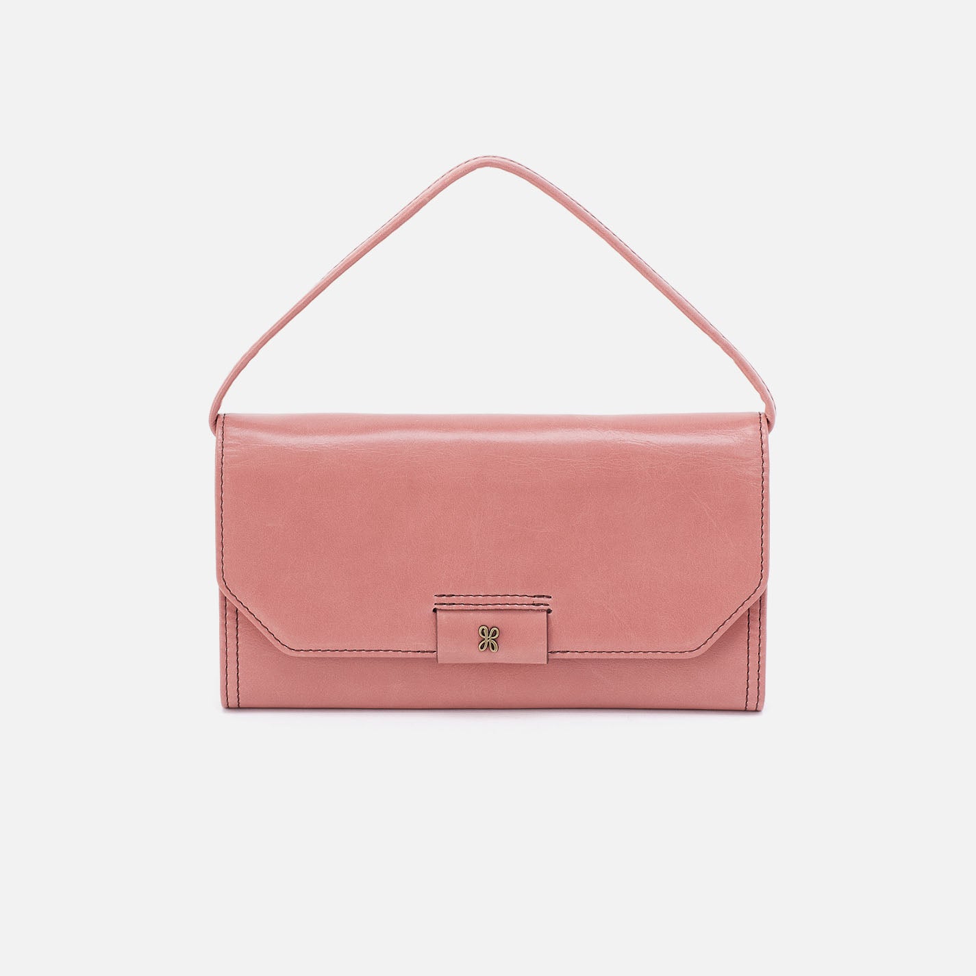 Stylish Romy Wallet Crossbody Bag in Polished Leather - Rose Pink | Perfect for Everyday Use, Travel & Shopping
