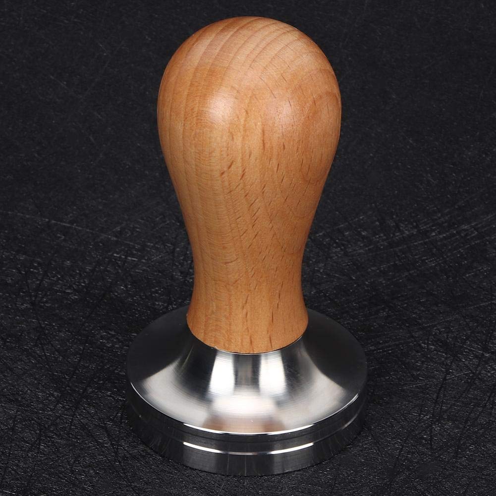 Yosoo 58mm Stainless Steel Coffee Tamper with Ergonomic Handle - Professional Espresso Tamping Tool for Home Baristas & Coffee Shops - Perfect for Espresso Machines, French Press & Coffee Brewing Accessories