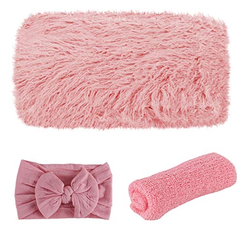 Premium Newborn Photography Props Set - Soft Baby Blanket, Ripple Wrap & Headband for Adorable Photo Shoots | Perfect for Newborn, Maternity & First Birthday Photoshoots