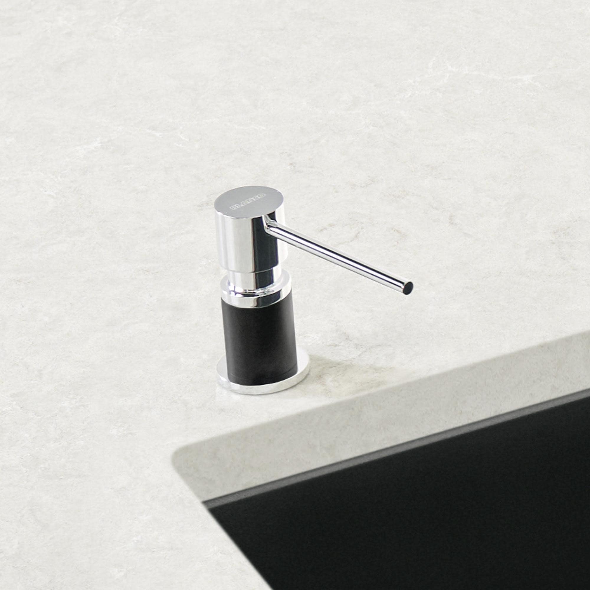 BLANCO LATO 10 oz Kitchen Soap Dispenser - Premium Stainless Steel Touchless Hand Soap Pump for Modern Home & Restaurant Use