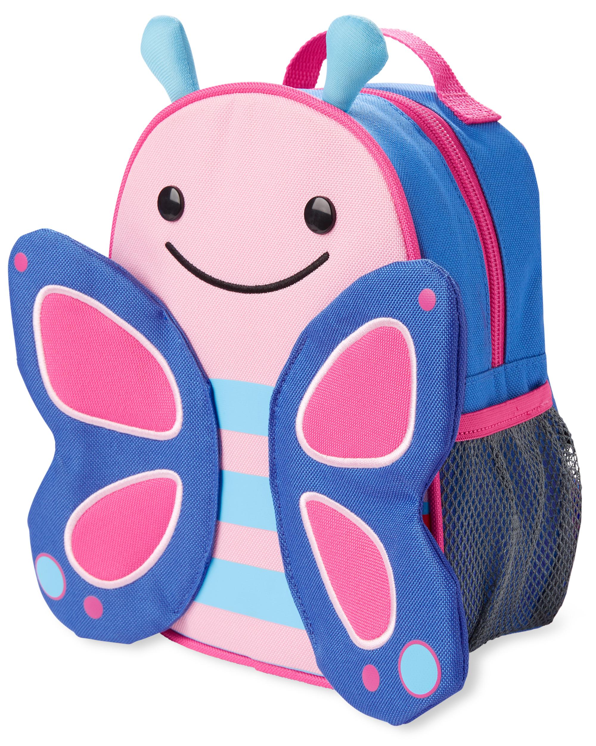 Skip Hop Zoo Mini Backpack with Safety Harness for Toddlers - Cute Animal-Themed Kids Travel Bag for Daycare, Preschool & Outdoor Adventures
