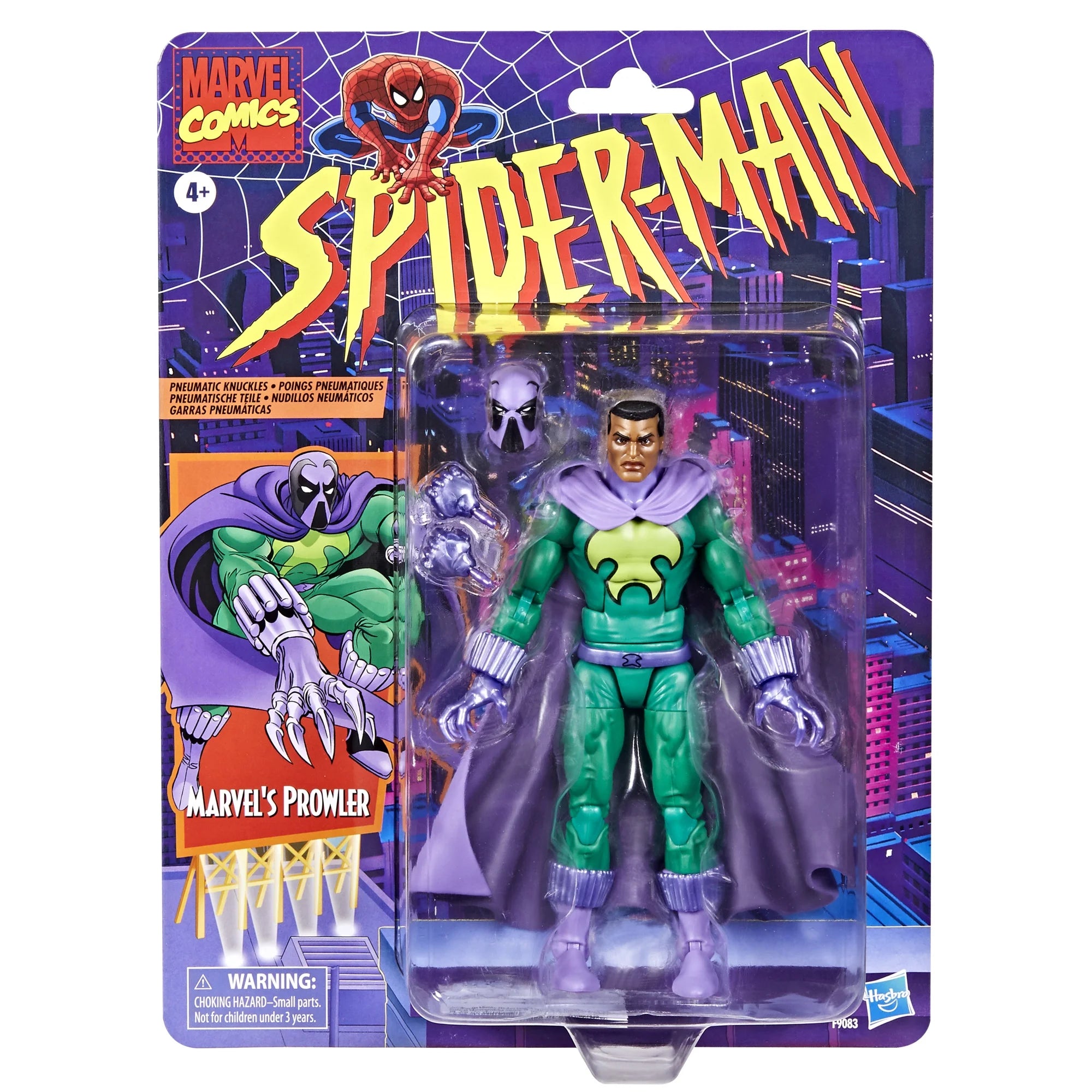 Marvel Legends Retro Card Prowler Action Figure - Walmart Exclusive Collectible Toy for Superhero Fans | Perfect for Display, Gifts, and Marvel Collections