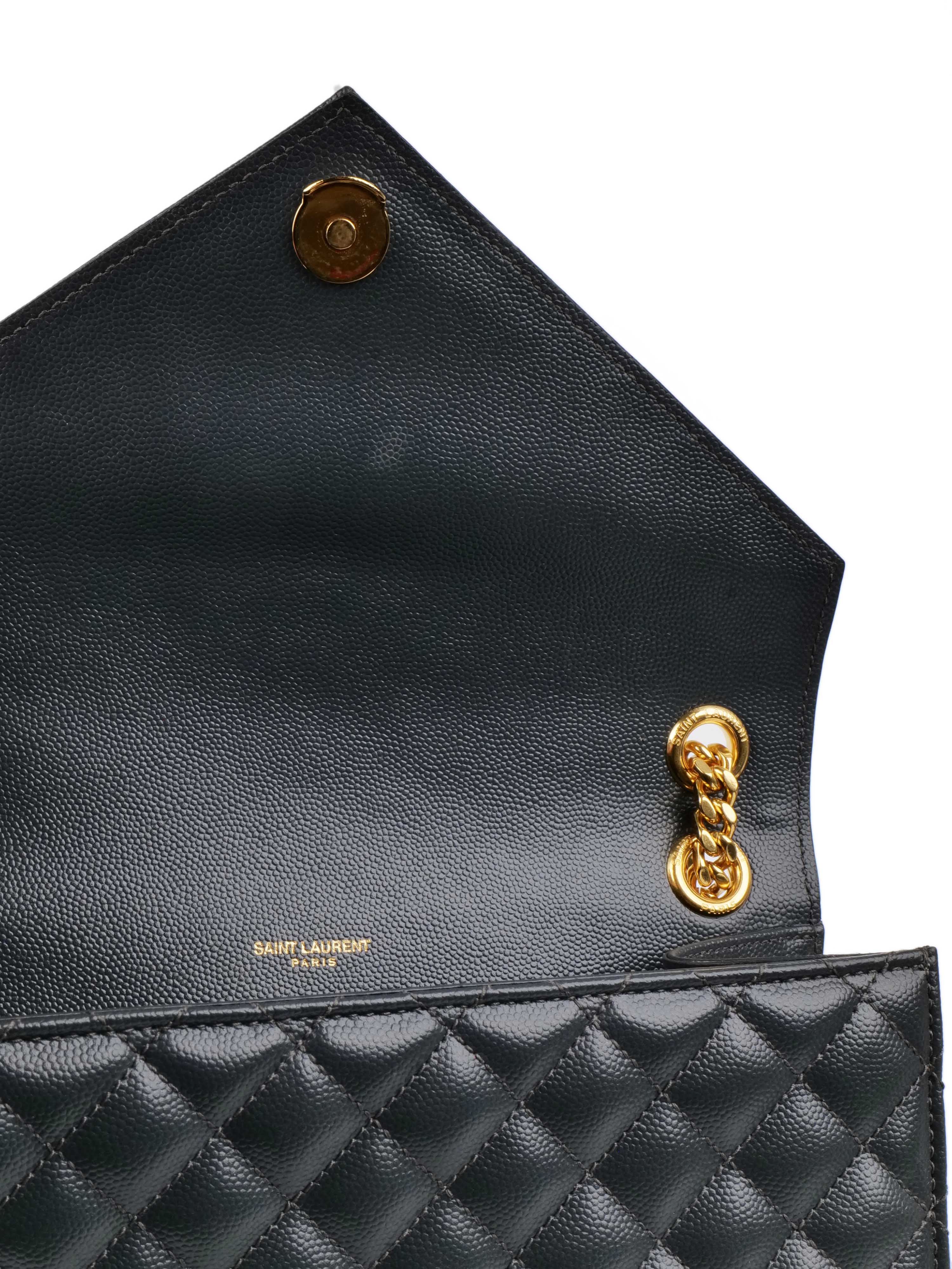 Saint Laurent Medium Cassandra Envelope Bag in Gray - Luxury Crossbody Handbag for Women, Perfect for Work, Date Night & Travel Accessories