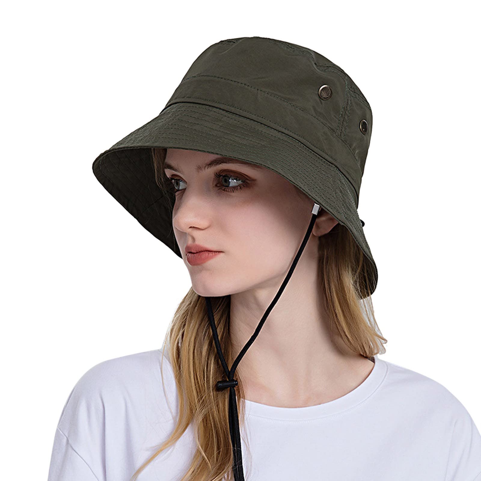 Unisex Summer Sun Hat - Wide Brim UV Protection Adjustable Bucket Hat for Women & Men | Perfect for Beach, Outdoor, Travel & Vacation