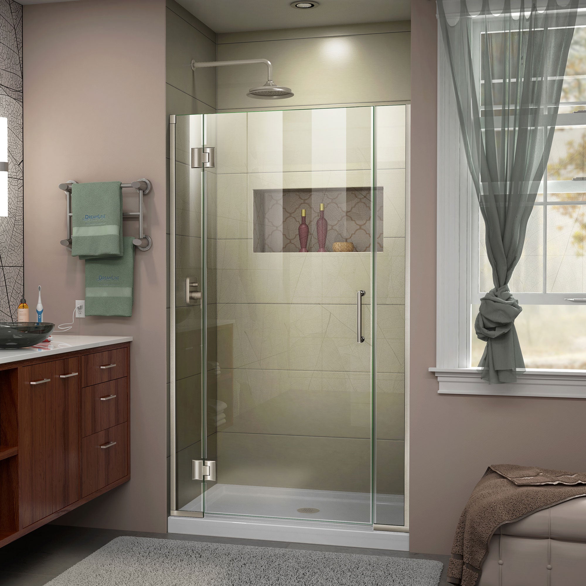 DreamLine Unidoor X Frameless Hinged Shower Door 41.5