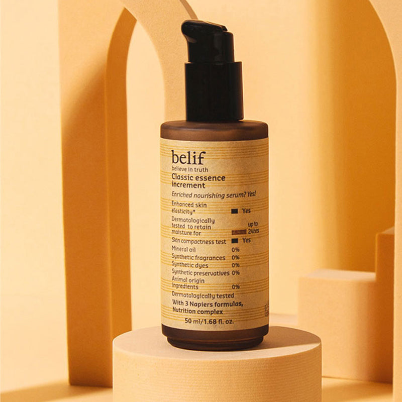 belif Classic Essence Increment 50ml - Hydrating Facial Serum for Dry & Sensitive Skin | Day & Night Moisturizer for Glowing Complexion | Korean Skincare Routine Essential