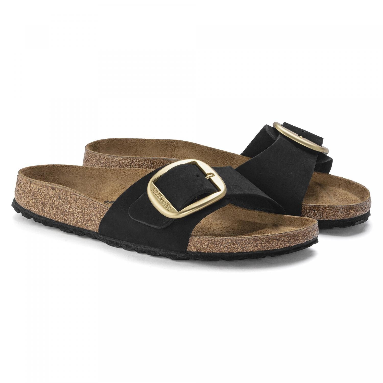 Madrid Big Buckle Sandals for Women - Comfortable Summer Slide Sandals with Adjustable Buckle | Perfect for Beach, Vacation & Casual Outfits