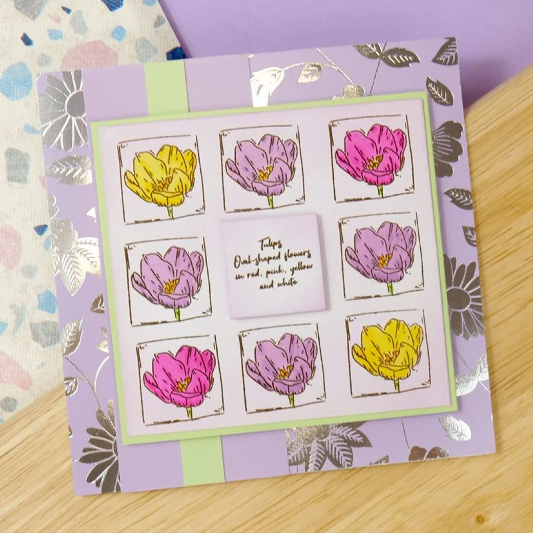 The Love of Stamps - Park Walk A6 Stamp Set for Card Making, Scrapbooking & DIY Crafts | Premium Rubber Stamps for Handmade Greeting Cards and Journaling
