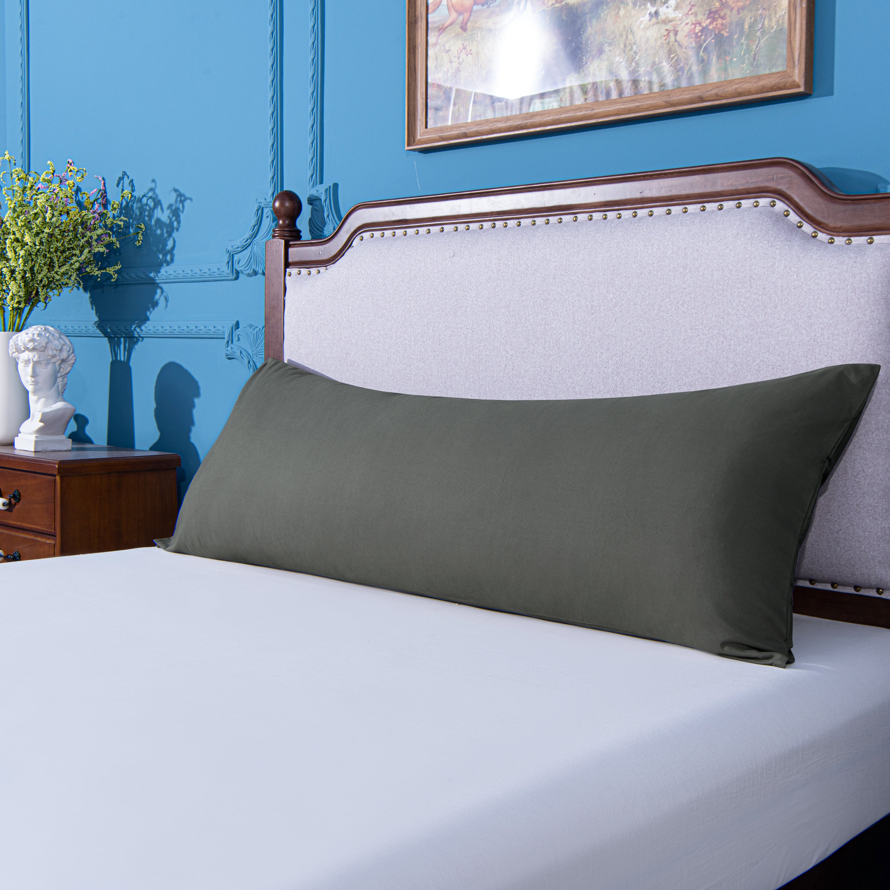 100% Microfiber Body Pillowcase with Envelope Closure - Soft & Hypoallergenic | NTBAY® | Perfect for Sleeping, Travel & Home Comfort