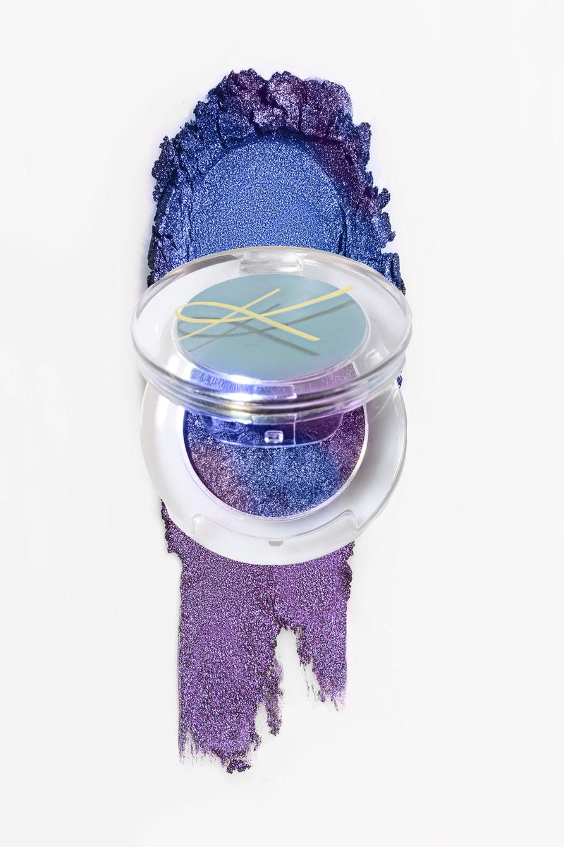 Multi Chrome Pressed Eyeshadow - Midnight Shimmer & Shine | Long-Lasting Metallic Eye Makeup for Party, Night Out & Special Occasions