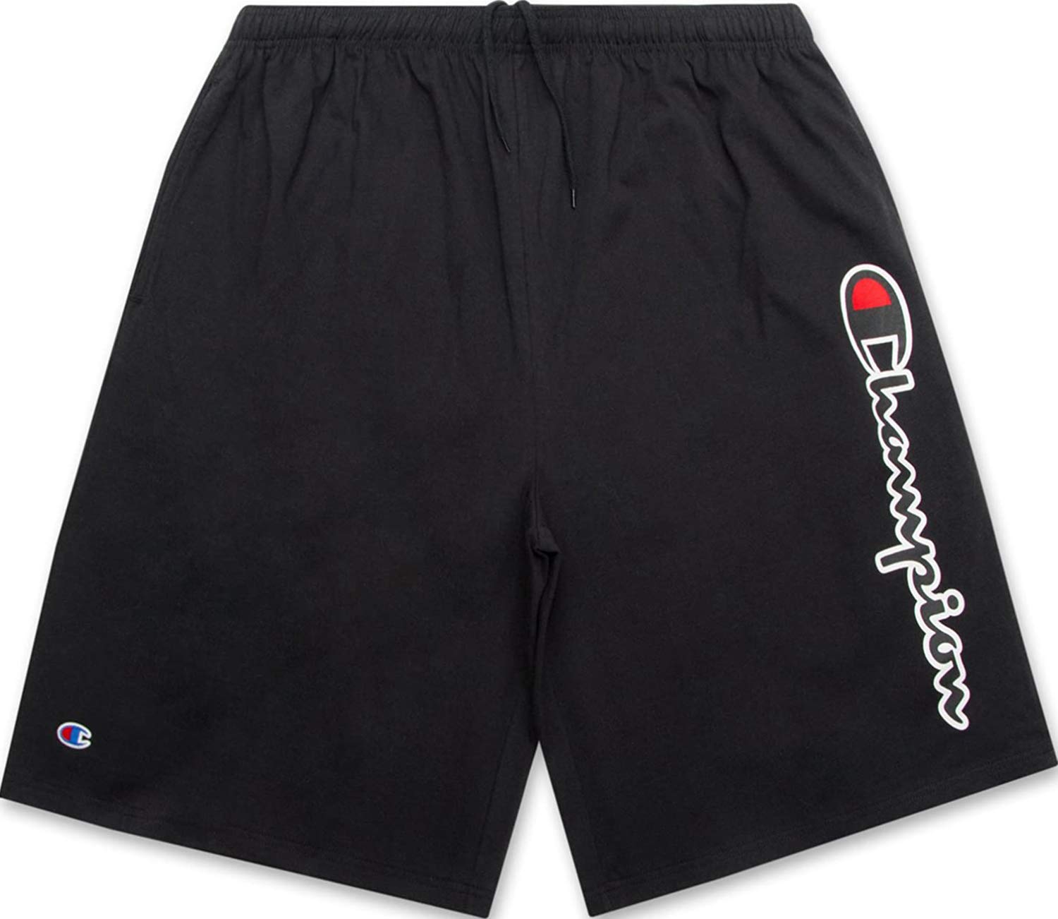 Champion Big and Tall Men's Athletic Shorts - Side Script Jersey Gym Shorts for Workout, Running & Casual Wear