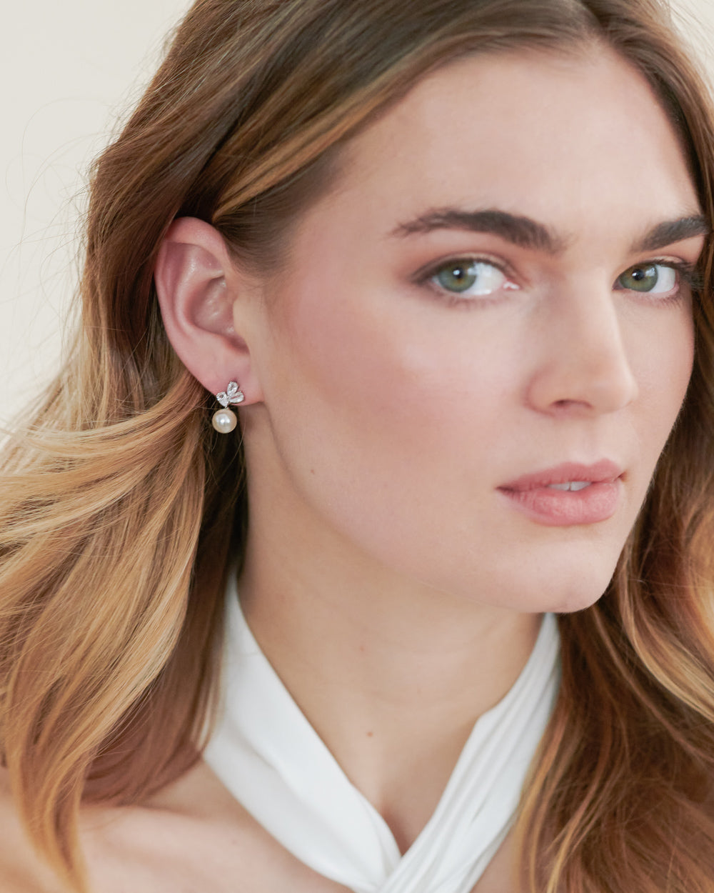Elegant Meadow Pearl Earrings for Women - Freshwater Pearl Stud Earrings - Perfect for Wedding, Party & Everyday Wear