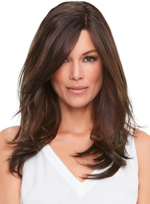 18 Inch Monofilament Clip-In Hair Extensions - Premium Synthetic Fiber Hairpiece for Volume & Length - Perfect for Parties, Weddings & Everyday Styling