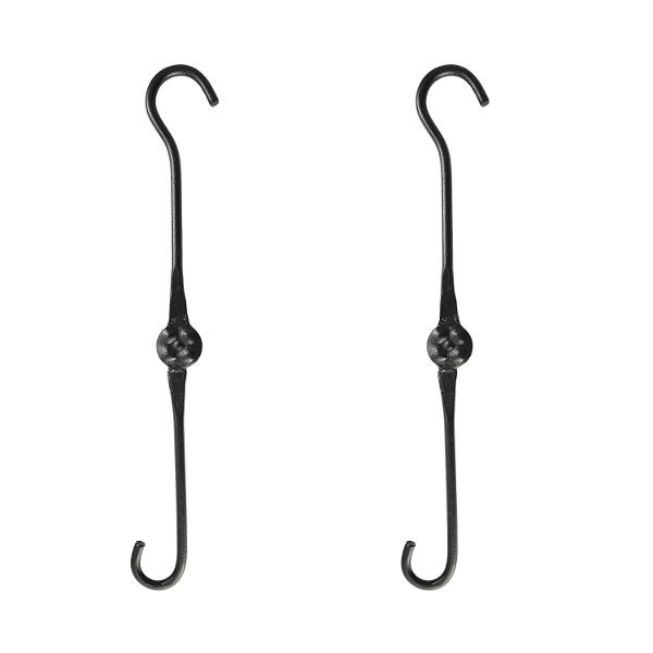 2 Pack Extender Hooks - Heavy Duty Over the Door Hooks for Hanging Clothes, Towels & Bags - Space Saving Organizer for Closet, Bathroom & Entryway