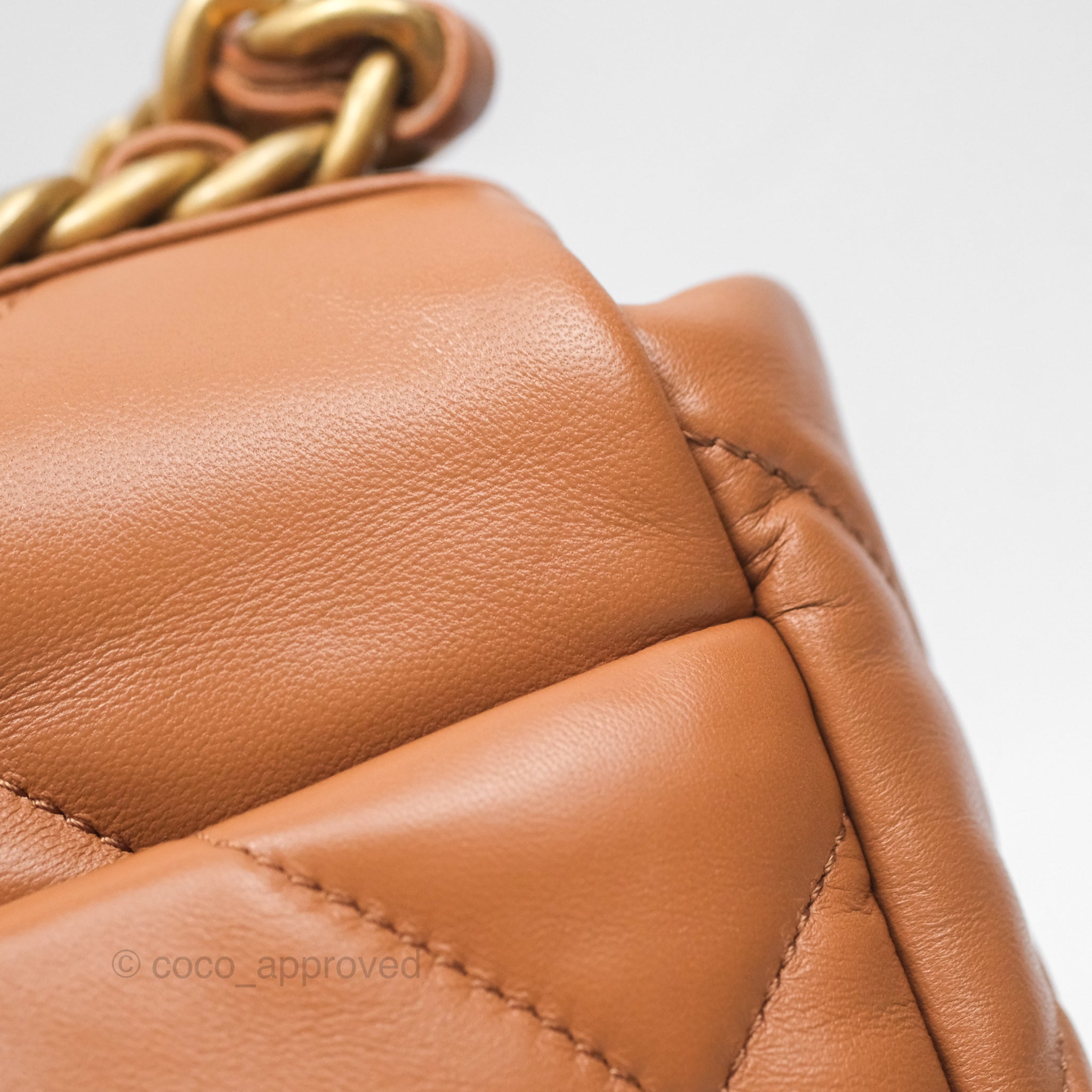 Chanel 19 Small Handbag in Caramel Brown with Mixed Hardware - 21A Collection | Luxury Crossbody Bag for Women, Perfect for Date Night & Special Occasions